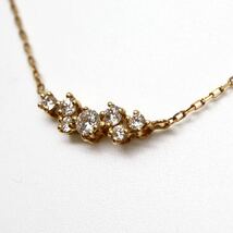 AHKAH(アーカー)◆K18 天然ダイヤモンドネックレス◆A 約0.8g 約40.0cm diamond jewelry necklace DH0/EA0_画像6