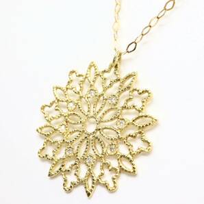 hum.(ハム)◆K18 天然ダイヤモンドネックレス◆A 約3.6g 約70.0cm diamond jewelry necklace EC0/EC0の画像3