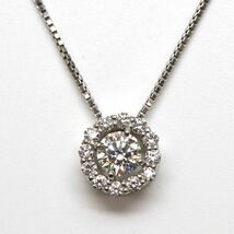 GINZA TANAKA(ギンザタナカ)◆Pt900/Pt850天然ダイヤモンドネックレス◆A◎ 約4.2g 約46.0cm diamond jewelry necklace EF0/EF0_画像1