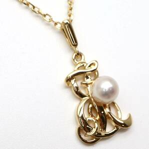 MIKIMOTO(ミキモト)◆K18 アコヤ本真珠ネックレス◆A 約3.2g 約40.0cm パール pearl necklace EB6/EB8の画像4
