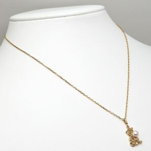 MIKIMOTO(ミキモト)◆K18 アコヤ本真珠ネックレス◆A 約3.2g 約40.0cm パール pearl necklace EB6/EB8の画像3