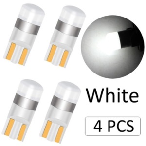 [4個セット] 純白 T10 LED バルブ 拡散レンズ 6000K 上品 白色 ホワイト ウェッジ球 【送料230円】