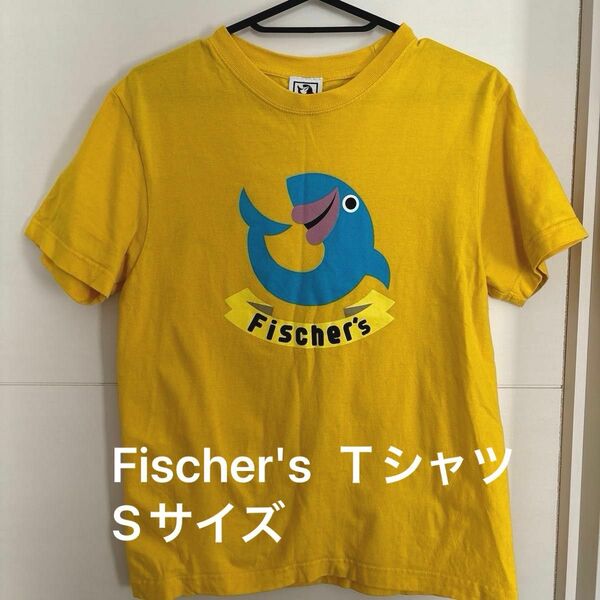 Fischer's フィッシャーズ　Tシャツ　Sサイズ　 イエロー　ンダホ