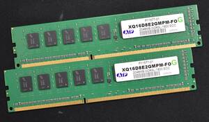 2GB 2枚組 (合計 4GB) PC3L-12800E DDR3L-1600 1.35/1.5V 1Rx8 240pin ECC Unbuffered DIMM ATP Micron 低電圧対応 (管:SA5705