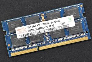 4GB PC3-12800S DDR3-1600 S.O.DIMM 204pin 2Rx8 [1.5V] [HYNIX 4G] Macbook Pro iMac (DDR3)対応 (管:SB0180 x3s