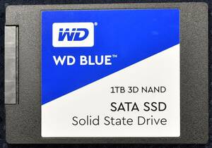 1円スタート WD Blue 3D NAND SATA WDS100T2B0A (1TB SATA 2.5' 7mm (Read:14416G Write:7719G Write(NAND):3568GB) (16058H) (管:SP04