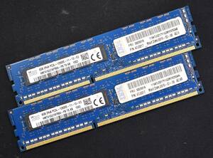 16GB (8GB 2枚組) PC3L-12800E DDR3L-1600 ECC 1.35V/1.5V 2Rx8 両面実装 240pin ECC Unbuffered DIMM SK-Hynix (管:SA5710