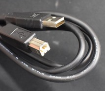 [未使用品] 2メートル USB2.0 ケーブル Aタイプオス-Bタイプオス 長さ2m (2メートル 200cm) (ブラック) (PUR02 x6s_画像1