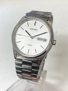 SEIKO セイコー SPIRIT スピリット 7N43-7B60 クォーツ メンズ 腕時計 未稼働 デイデイト 白文字盤 ラウンドフェイス yt030801