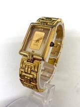 ELGIN エルジン FK-581-TN FINE GOLD 999.9 gold ingot 1g 腕時計 クォーツ 未稼働 ゴールド文字盤 スクエアフェイス ㏄021102_画像1