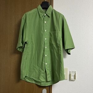 auraleeオーラリー23ss WashedFinxTwillBigHalfSleevedShirtフィンクスツイルビッグハーフスリーブシャツ3極美品