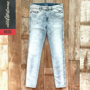 【極美品】DIESEL ディーゼル D-REEFT JOGG ダメージ加工 ストレッチ スウェット デニム パンツ ジョグジーンズ 32