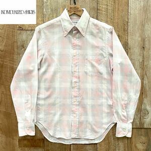 【美品】INDIVIDUALIZED SHIRTS インディヴィジュアライズドシャツ STANDARD FIT ボタンダウンシャツ USA製 14 1/2-32 ピンク BEAMS取扱