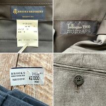 【新品未使用タグ付き】BROOKS BROTHERS ブルックスブラザーズ REGENT FIT Tollegno 1900テーパード ウール スラックス パンツ 31_画像9