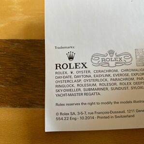 3710【希少必見】ロレックス デイトナ冊子 2014年度版 ROLEX COSMOGRAPH DAYTONAの画像3