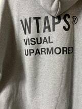 【サイズXL 04】WTAPS VISUAL UPARMORED / HOODY / COTTON アッシュグレーパーカー プルオーバー タグ有_画像5