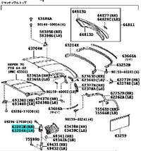 【トヨタ純正新品】TOYOTA 未使用品 ★超希少品★ MR-S ZZW30 リムーバブルルーフ ロック左右セット ディタッチャブルトップ1999/10-2007/7_画像3