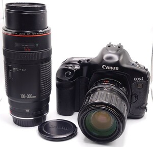 【N-116】Canon EOS-1 V 一眼レフ フィルムカメラ レンズ オートフォーカス CANON ZOOM LENS EF 35-135mm プロ用最高級AF 