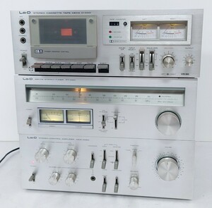 【B02-202】 Lo-D STEREO CONTROL AMPLIFIER HCA-4580 TUNER FT-580 CASSETTE TAPE DECK D-550 3点セット ローディ カセットデッキ 通電OK