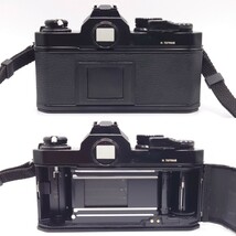 【B02−221】 Nikon New FM2 ブラック ボディ フィルム MF 一眼 レフ カメラ レンズ　NIKKOR 28mm 1:2 シャッター動作OK_画像3