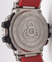 【SR-189】 美品 CASIO G-SHOCK MTG-B1000D-1AJF ブラックIP × メタリックレッド メンズ 腕時計 Bluetooth搭載 箱 コマ付き 稼働品_画像3