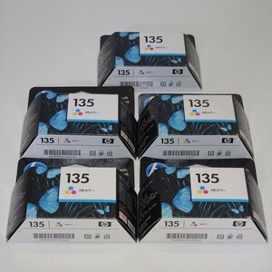 5 piece set HP135 original ink cartridge 3 color color PhotoSmart C4175/C4180/D5160 other for [ free shipping ] NO.5040 office work place 