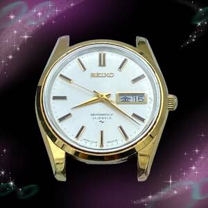 《稼働品》　セイコーマチック　SEIKO　MATIC-P　メンズ腕時計　本体のみ　デイデイト　自動巻き　AT　33石　シルバー文字盤　5106-8010