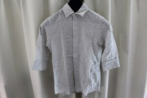 エイチワイエム hym メンズロールアップ5分袖シャツ Mサイズ 日本製 新品