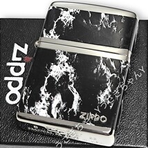 zippo☆4面大理石柄☆ワンポイントロゴ☆シルバー☆ジッポ ライター_画像1