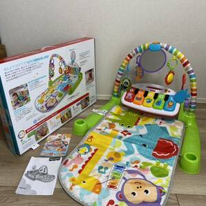 フィッシャープライス あんよでキック 4WAY バイリンガル ピアノジム プレイマット ベビージム Fisher Price の画像1