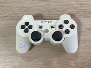 PS3 周辺機器 デュアルショック3 SIXAXIS ワイヤレスコントローラー ホワイト 【管理 17570】【B】