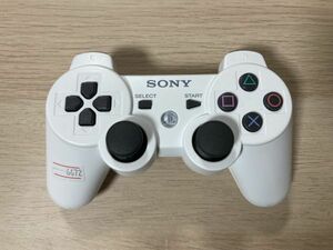 PS3 周辺機器 デュアルショック3 SIXAXIS ワイヤレスコントローラー ホワイト 【管理 6672】【B】
