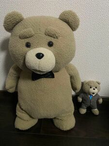 Ted2 ぬいぐるみ大（蝶ネクタイ）&小（スーツ）2体セット
