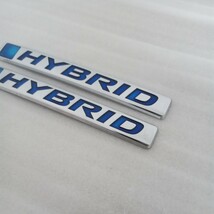 ホンダ 純正 ハイブリッド エンブレム 2個セット ホンダ純正 ハイブリッドエンブレム HYBRID 約19mm×約155mm ホンダ純正エンブレム_画像3