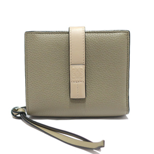 [.] Loewe compact Zip бумажник C660Z41X01 soft серый n машина fs gold зеленый × бежевый двойной бумажник коробка сумка для хранения 