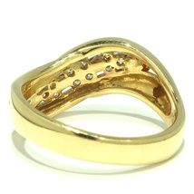 【天白】ジュエリー アクセサリー リング 指輪 K18 イエローゴールド 13号 ダイヤ 計0.22ct 約5.6ｇ デザイン レディース 可愛い_画像5