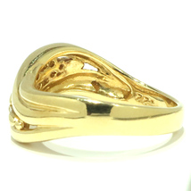 【天白】ジュエリー アクセサリー リング 指輪 K18 イエローゴールド 13号 ダイヤ 計0.22ct 約5.6ｇ デザイン レディース 可愛い_画像4