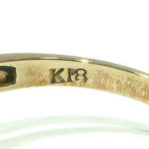 【天白】ジュエリー アクセサリー リング 指輪 K18 イエローゴールド パール 8mm玉 14号 約3.1ｇ 透かし彫 レディース 可愛い_画像8