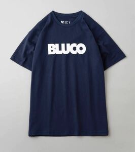 BLUCO/ブルコ　プリントTEE logo ネイビー　M