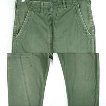 US ARMY UTILITY TROUSERS OG-107 1971s W32 L33 MIL24018 Vintage アメリカ軍 ベイカーパンツ ユーティリティーパンツ 1970年代_画像9