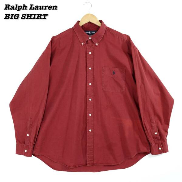 Ralph Lauren BIG SHIRT XL SH24049 ラルフローレン ビッグシャツ ボタンダウンシャツ シャツ 1990年代