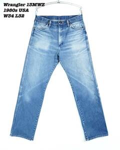 Wrangler 13MWZ INDIGO DENIM PANTS USA 1980s WR24005 Vintage ラングラー デニムパンツ アメリカ製 1980年代 ヴィンテージ