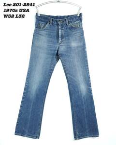 Lee 201 INDIGO DENIM PANTS USA 1970s Lee24007 Vintage リー デニムパンツ ジーンズ 1970年代 アメリカ製 ヴィンテージ ブーツカット