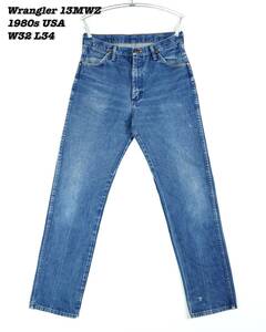 Wrangler 13MWZ INDIGO DENIM PANTS USA 1980s WR24006 Vintage ラングラー デニムパンツ ジーンズ 1980年代 ヴィンテージ