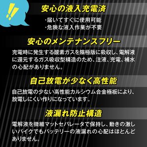 バイクバッテリー YB10L-A2 互換 バッテリーマン BMB10L-A2 液入充電済 CB10L-A2 FB10L-A2 密閉型MFバッテリー GN250Eの画像6