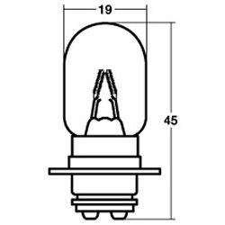 スタンレー(STANLEY) バイク ヘッドライト球 A3625A 6V25/25W