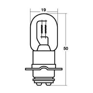 スタンレー(STANLEY) バイク ヘッドライト球 A3801V 12V35/30W μ球