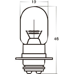 スタンレー(STANLEY) バイク ヘッドライト球 A3603V 12V25/25W μ球 MD50-2100001～、MD90-2200001～他