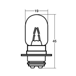 スタンレー(STANLEY) バイク ヘッドライト球 NO66 ブリスターパック12V25/25W