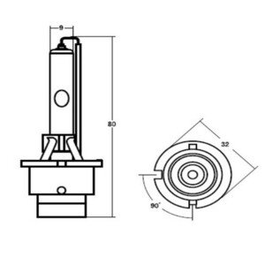 スタンレー(STANLEY) 自動車 DL04 純正HIDバーナー D4S